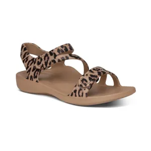 AETREX Jillian Sport Water Friendly Sandal - Leopard