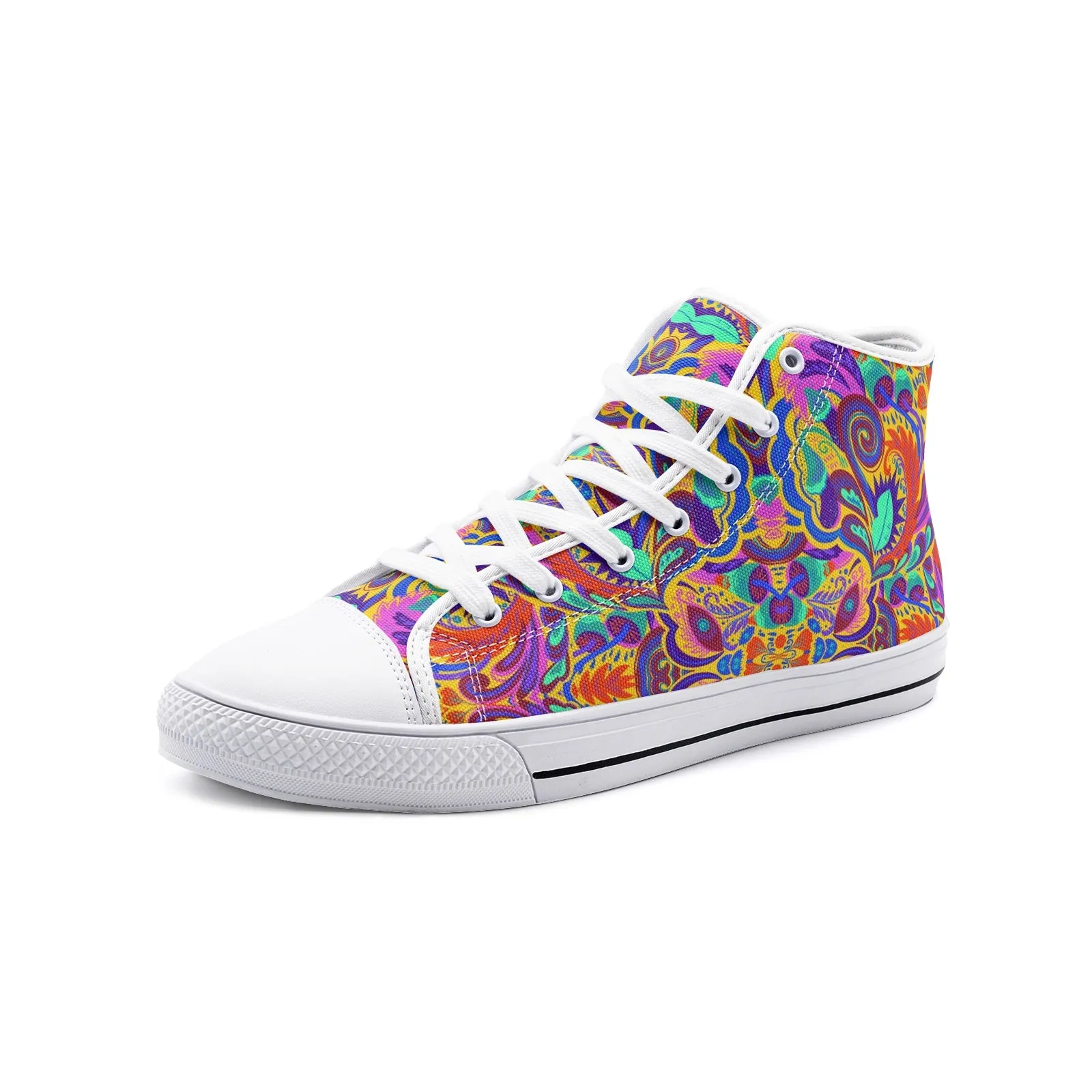 Funky Vibes High Top Canvas Shoes