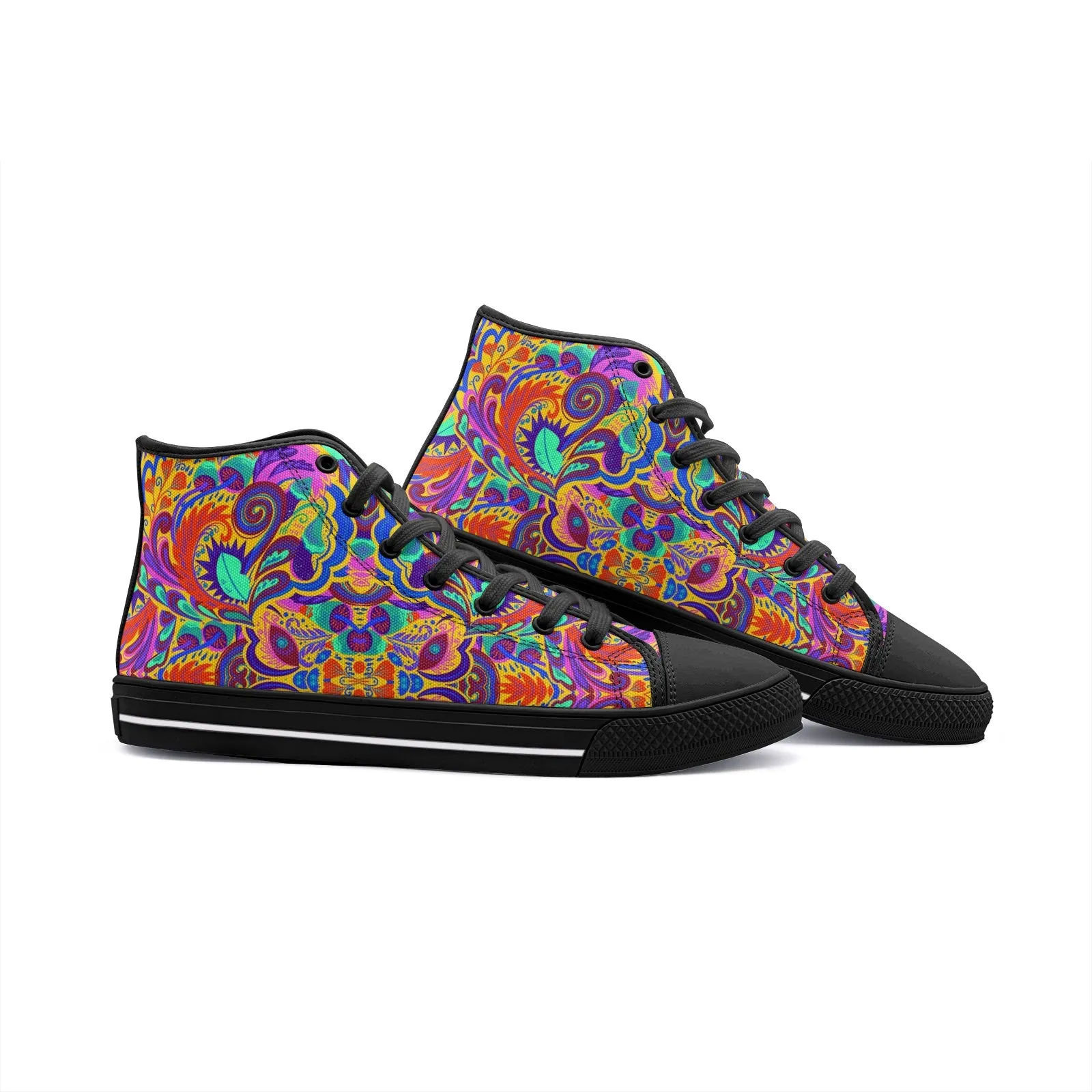 Funky Vibes High Top Canvas Shoes