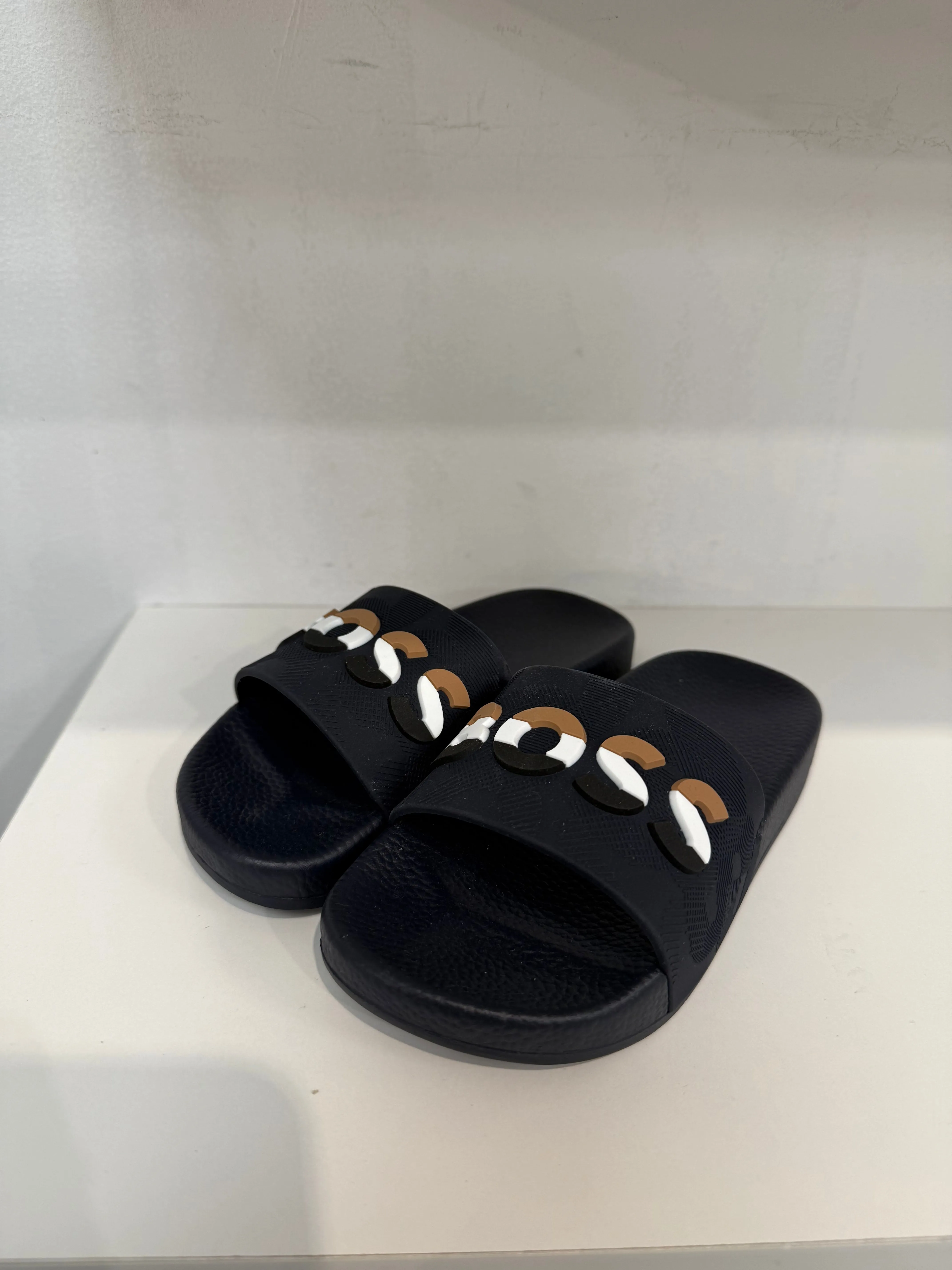 Hugo Boss Navy Aqua Slides