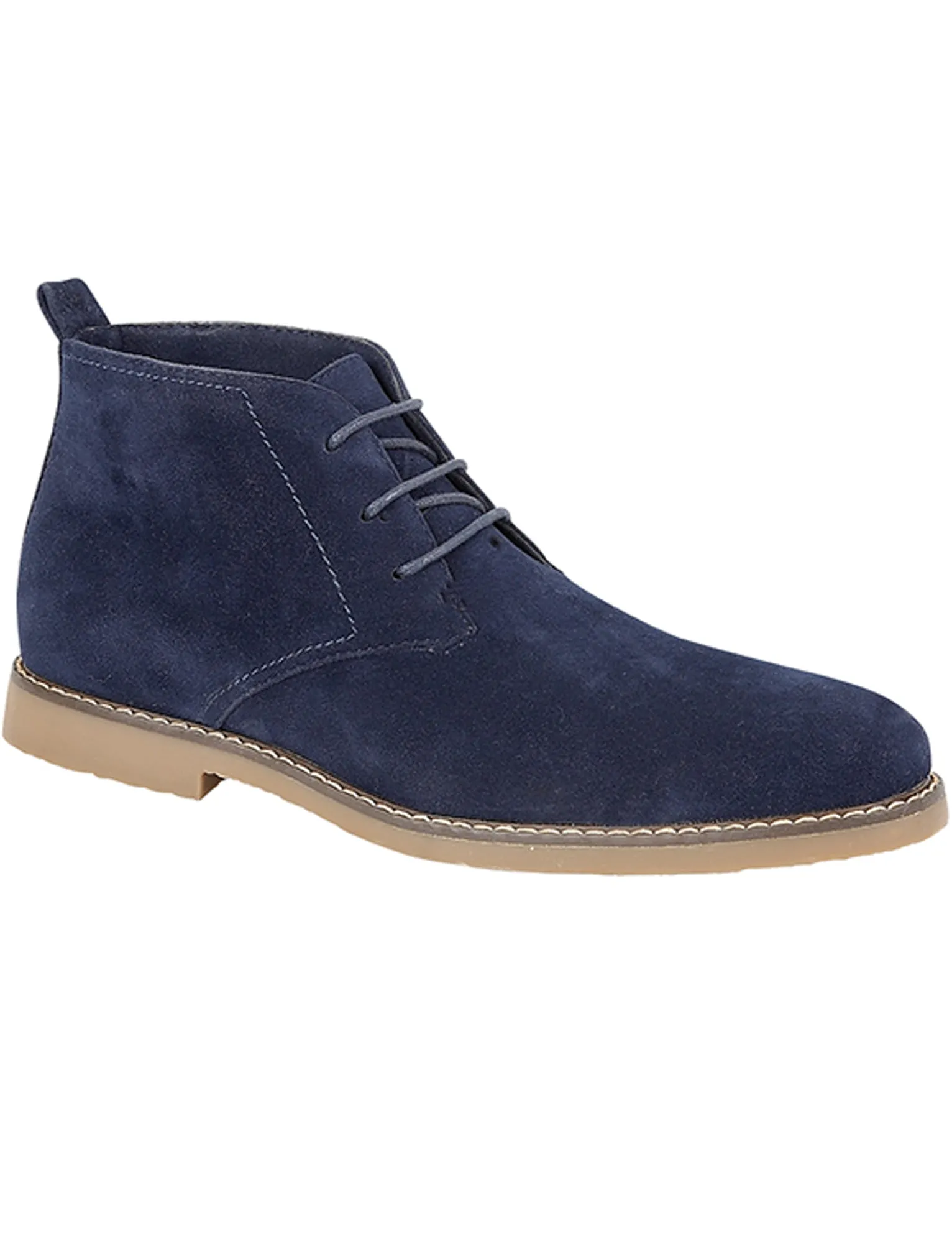 Panama Suedette Desert Boots In Navy