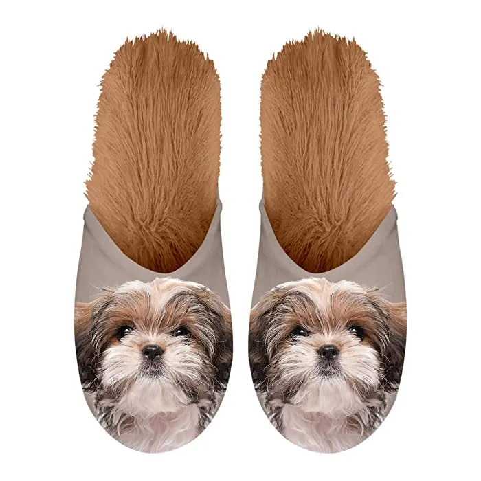 Plenty Gifts Bed Slippers Shih tzu