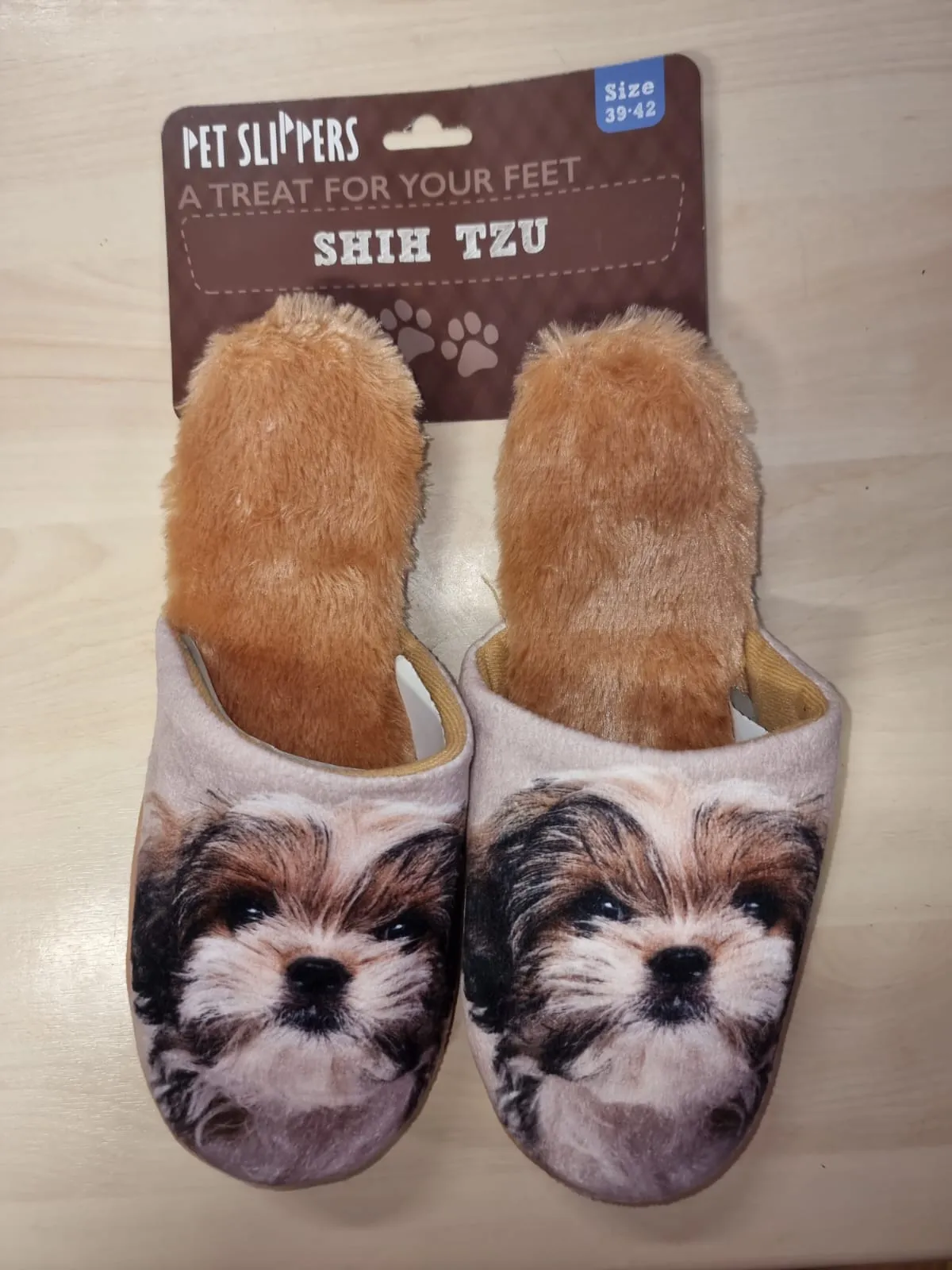 Plenty Gifts Bed Slippers Shih tzu