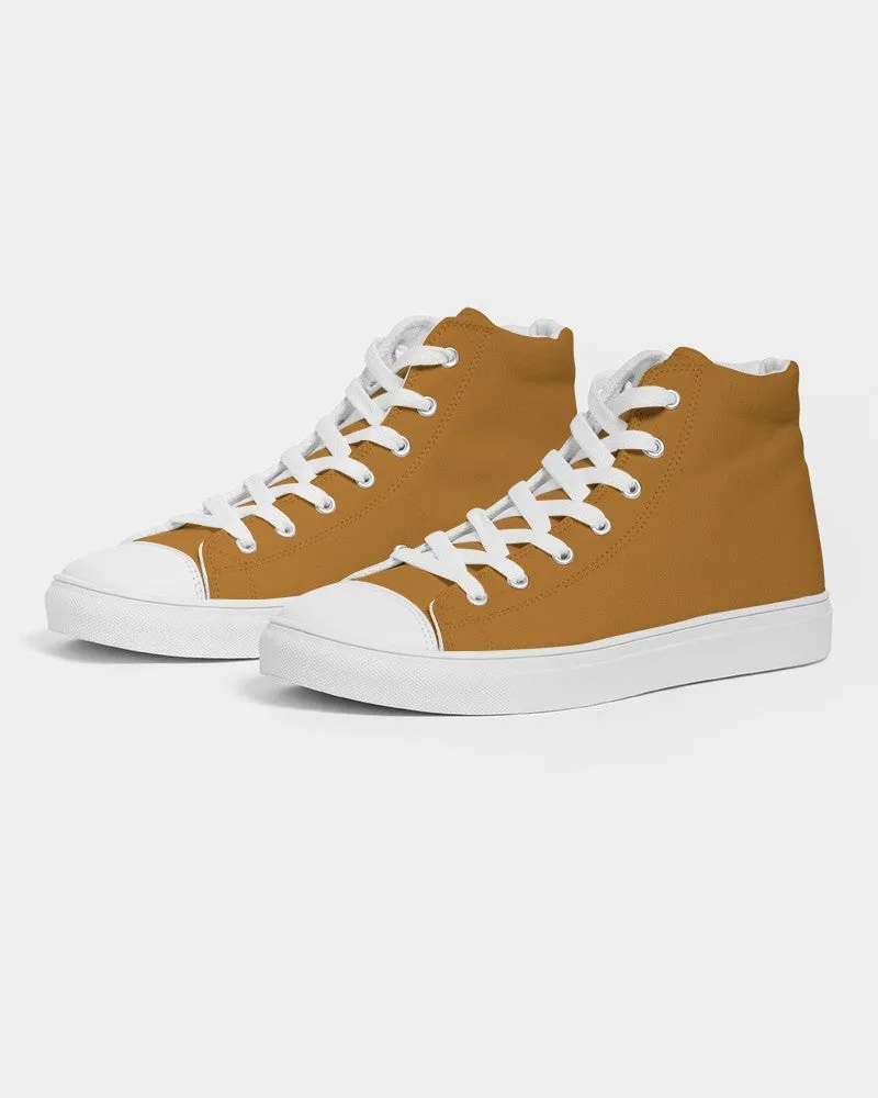 Shaded Orange High-Top Canvas Sneakers | Men's | C0M50Y100K30