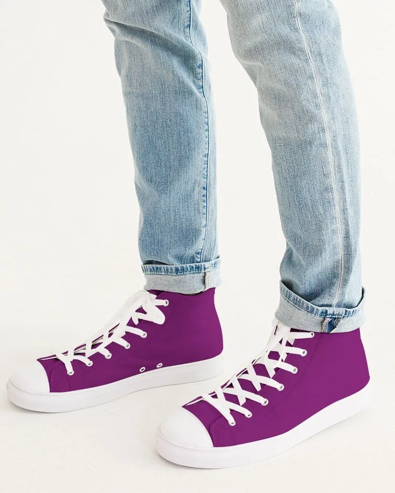 Shaded Purple High-Top Canvas Sneakers | Men's | C38M100Y0K30