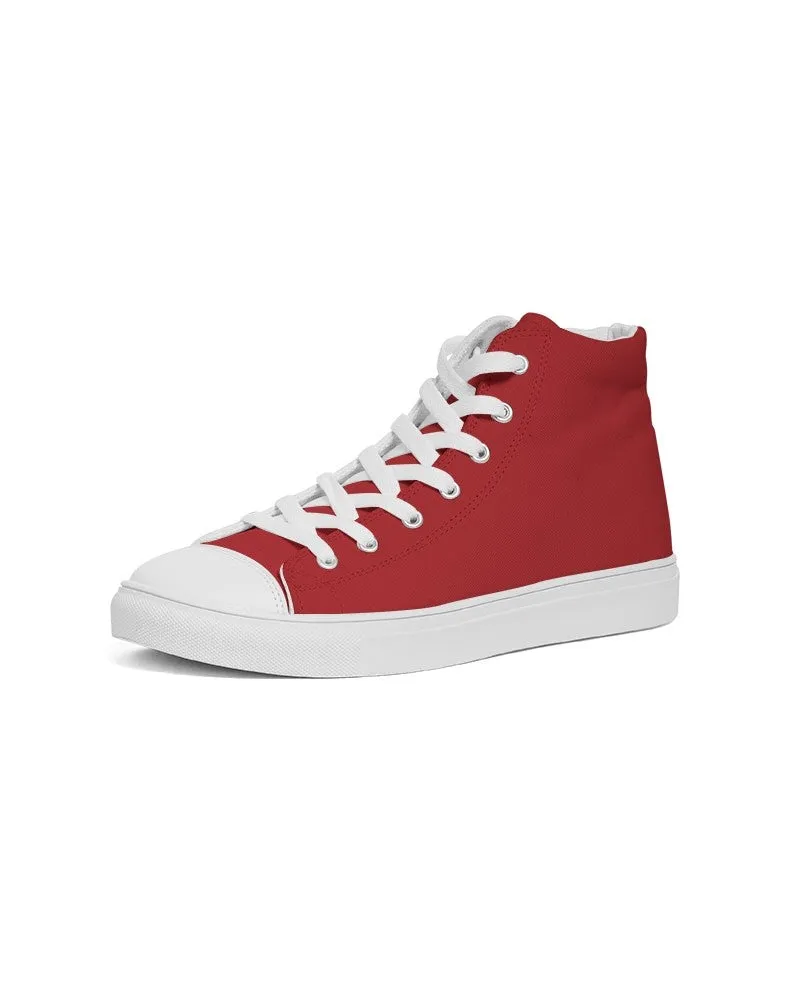 Shaded Red High-Top Canvas Sneakers | Women's | C0M100Y100K30