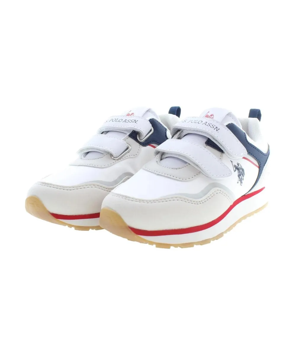 US POLO KIDS TRAINERS WITH VELCRO CLOSURE